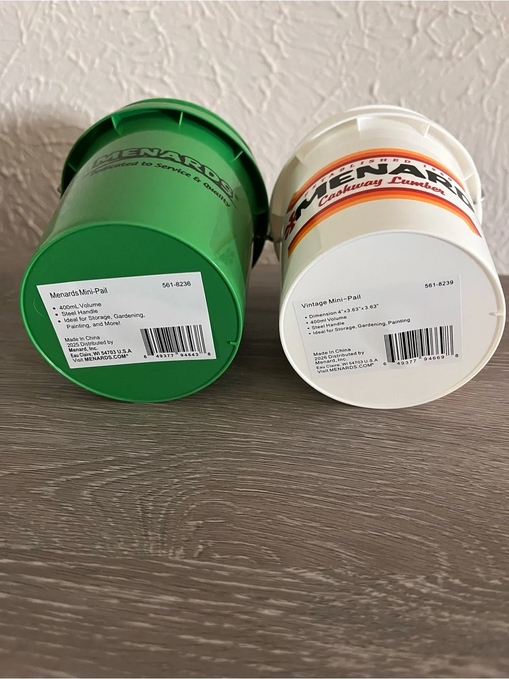 Menards mini buckets